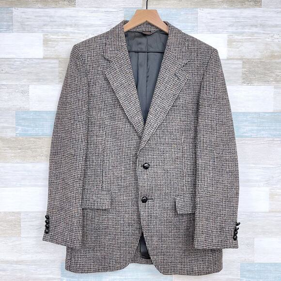 Harris Tweed Scottish Wool Sport Coat Vintage Kuppenheimer Mens 40R - Picture 1 of 11